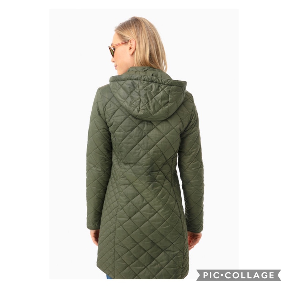 NEW! Barbour Olive Burne Quilt Jacket - Picture 3 of 11